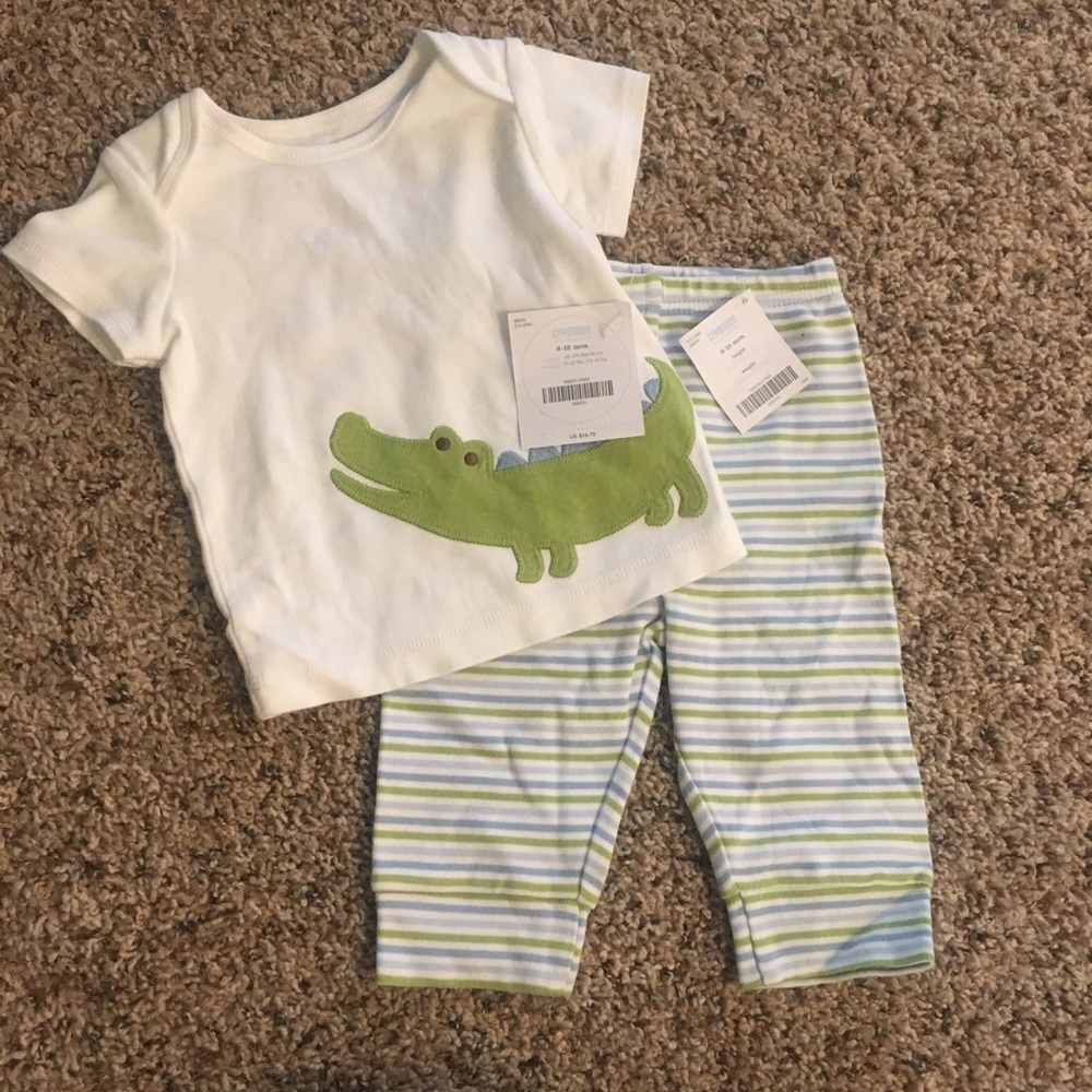 Gymboree 2pc Crocodile Outfit